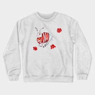 White rabbit Crewneck Sweatshirt